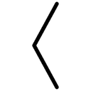 a left facing arrow